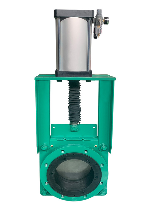 氣動(dòng)法蘭式礦漿刀閘閥 